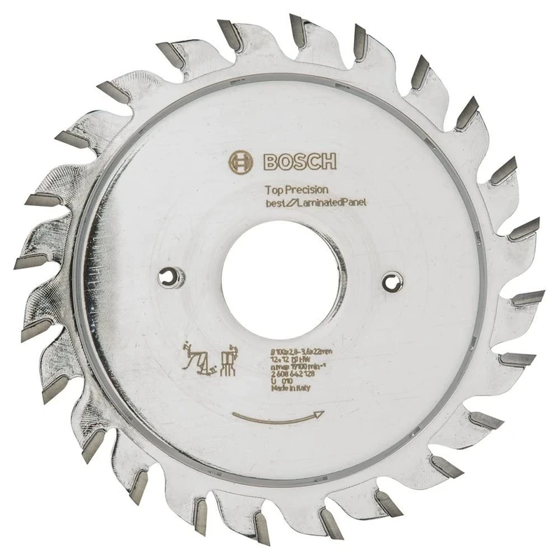 Bosch 2608642128 BSCBI mm Tooth Top Precision Circular Saw Blade, 0 V, Silver