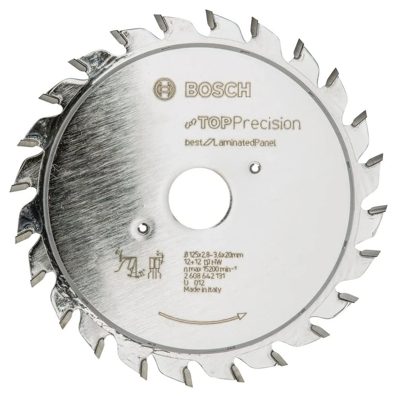 Bosch 2608642131 BSCBI mm Tooth Top Precision Circular Saw Blade, 0 V, Silver