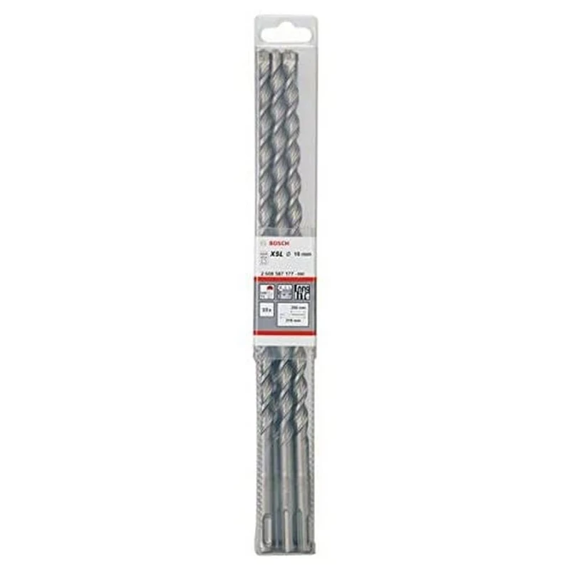 Bosch 2608587177 SDS-Plus-7 Hammer Drill Bit, Grey, 10 x 250 x 315 mm, 10-Piece