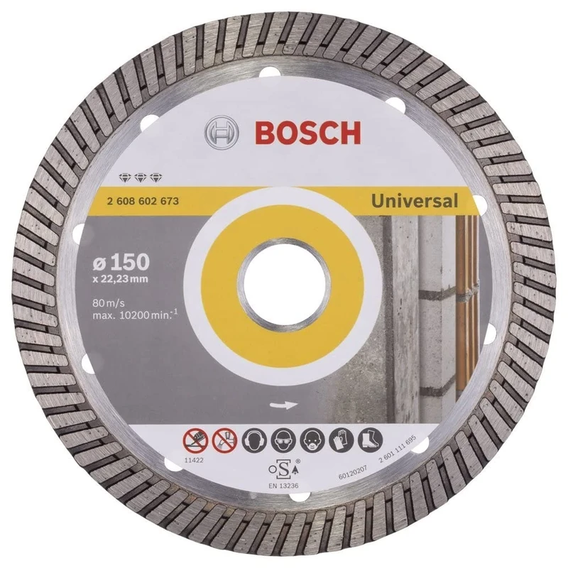 Bosch 2608602673 Diamond Cutting Disc Best for Universal Turbo