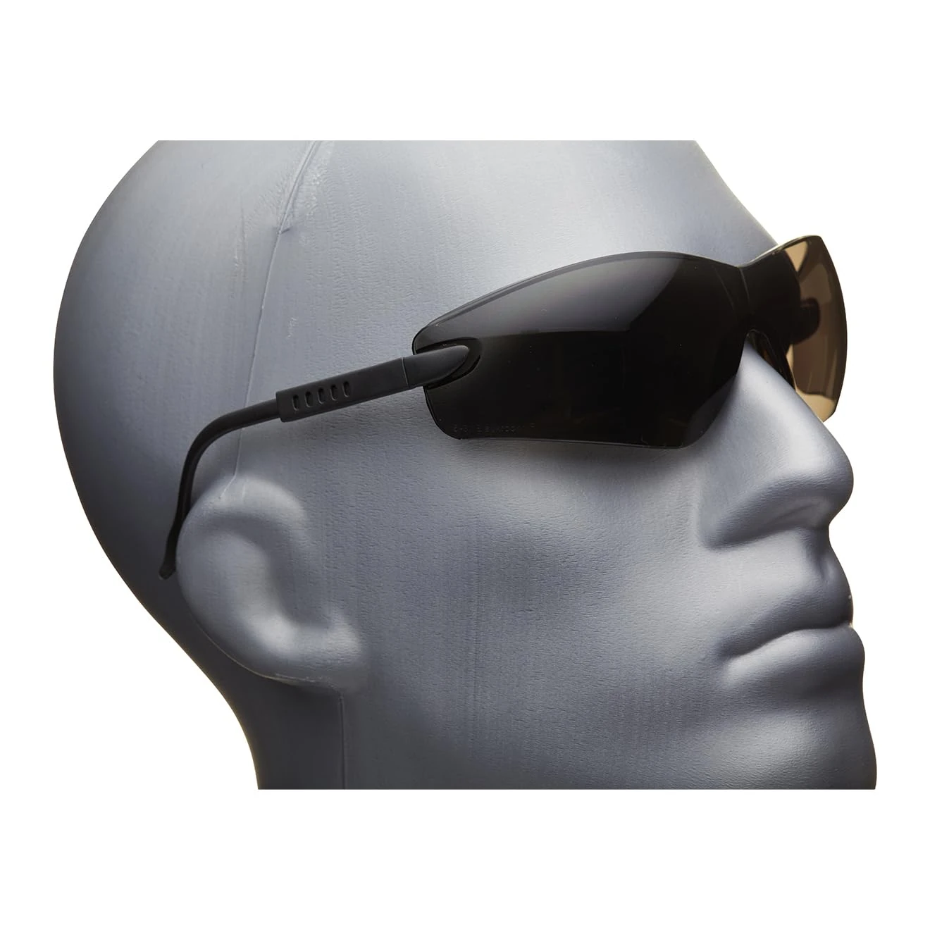 Blackrock Safety Glasses Dark Matte Black/Smoke With Arm Adjust, Polycarbonate Anti-Scratch Lens, For Work, Eye Protection, Protective, Shooting, Cycling, Mens Womens Unisex, Good Viewing, Laboratory