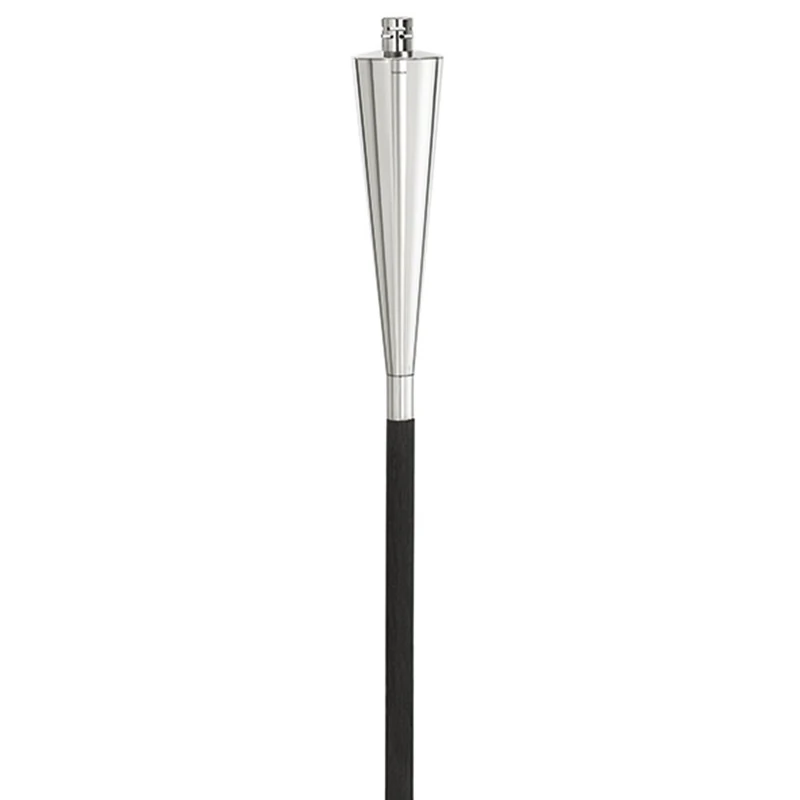 Blomus 65092 Polished Orchos Garden Torch - Silver/Black