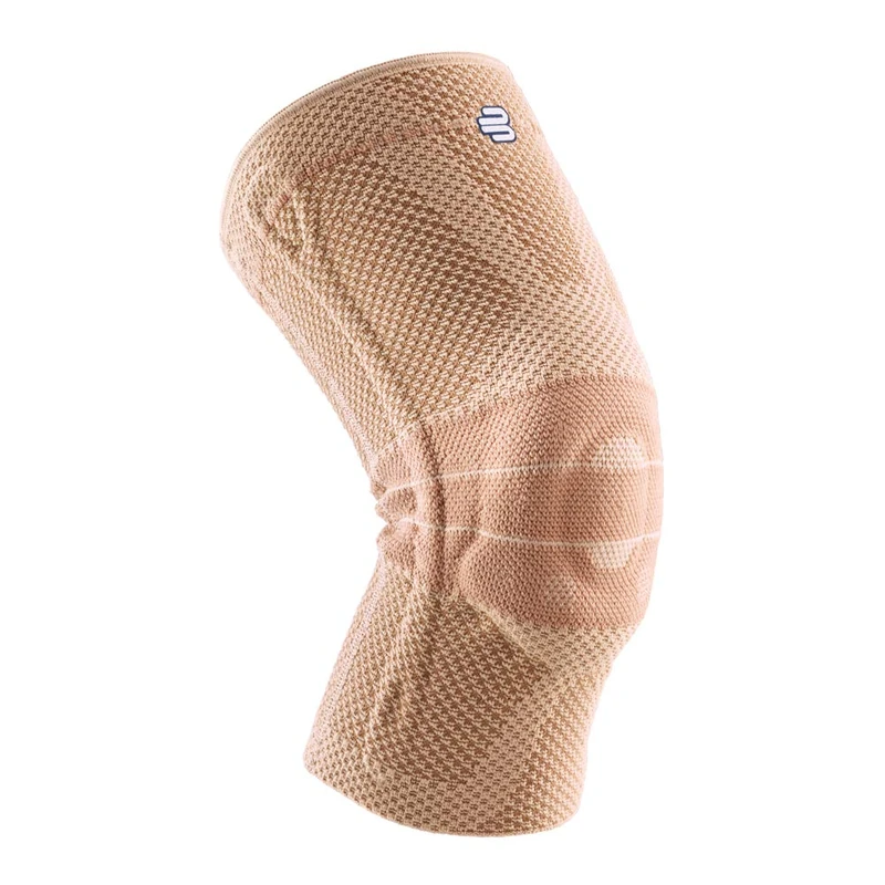 Bauerfeind GenuTrain Knee Support - breathable knit compression knee brace to relieve pain and swelling from arthritis, ACL injury, Miniscus tear, machine washable knee sleeve (Nature, 7)