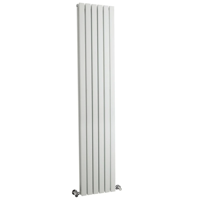 Hudson Reed HLW44 Sloane | | Modern Bathroom Vertical Designer Double Panel Radiator, 1800mm x 354mm, Satin White