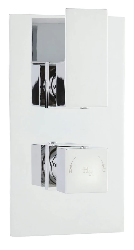 Hudson Reed ART3207 Art Thermostatic Twin Valve with Diverter - Chrome