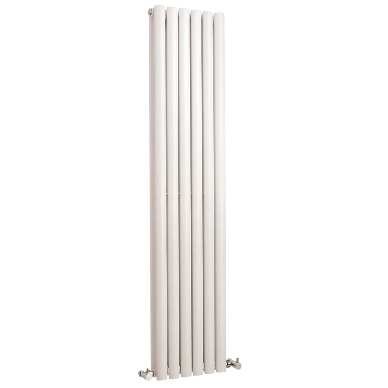 Hudson Reed HL368 Revive | Modern Bathroom Vertical Designer Double Panel Radiator, 1500mm x 354mm, High Gloss White