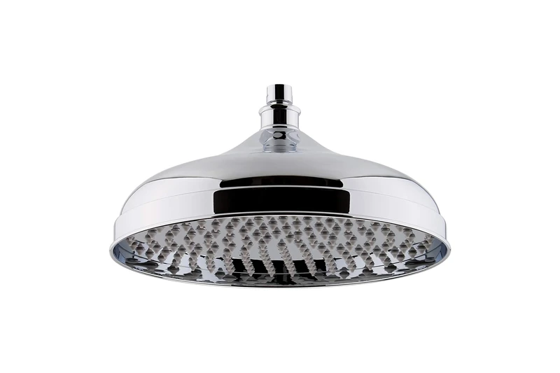 Nuie HEAD16 ǀ Traditional Bathroom Edwardian Inspired 12" Apron Fixed Shower Head, 145mm x 300mm x 300mm, Chrome