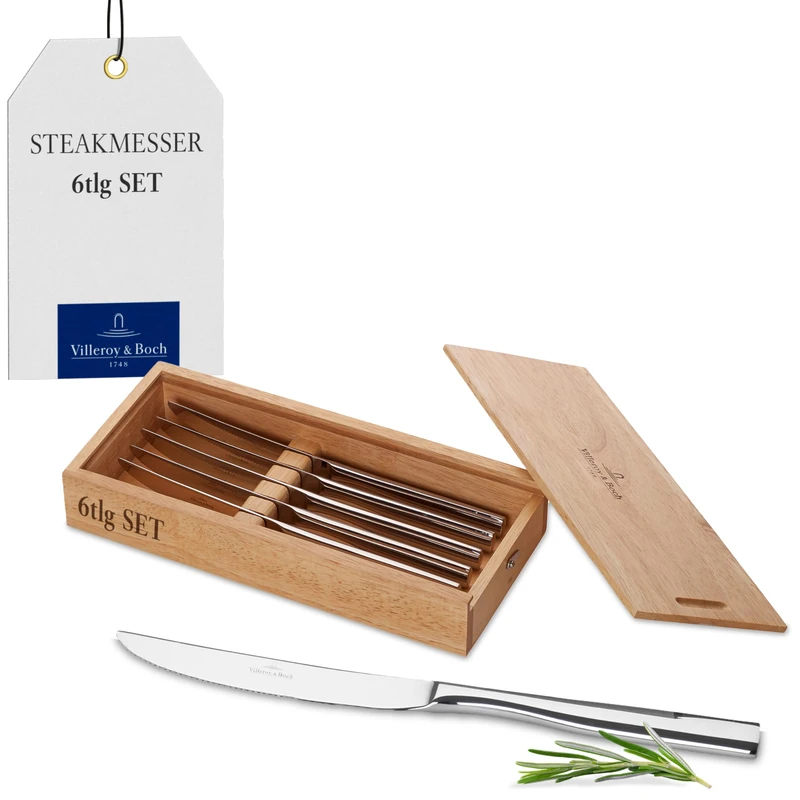 Villeroy & Boch Piemont 225 mm 6-Piece Steak Knife Set
