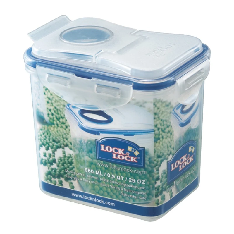 Lock & Lock multi-use food-storage box with flip lid, 850 ml (HPL808F) - Image 1