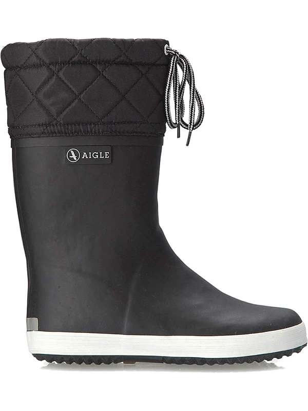 Aigle Unisex Kids' Giboulee Snow Boots, Black (Black/White), 3 UK Child