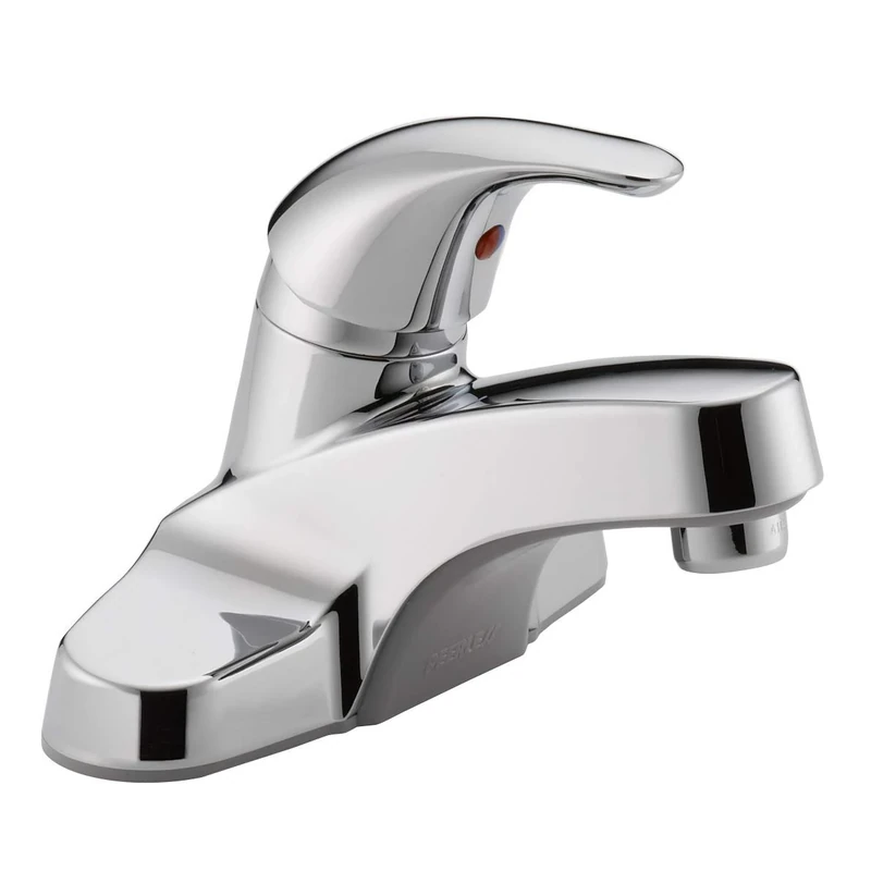 Peerless Centerset Bathroom Faucet Chrome, Bathroom Sink Faucet, Single Handle, Chrome P131LF