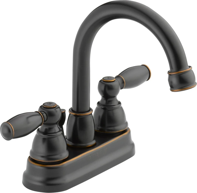 Peerless P299685Lf-Ob Apex Two Handle Lavatory Faucet, Oil Bronze