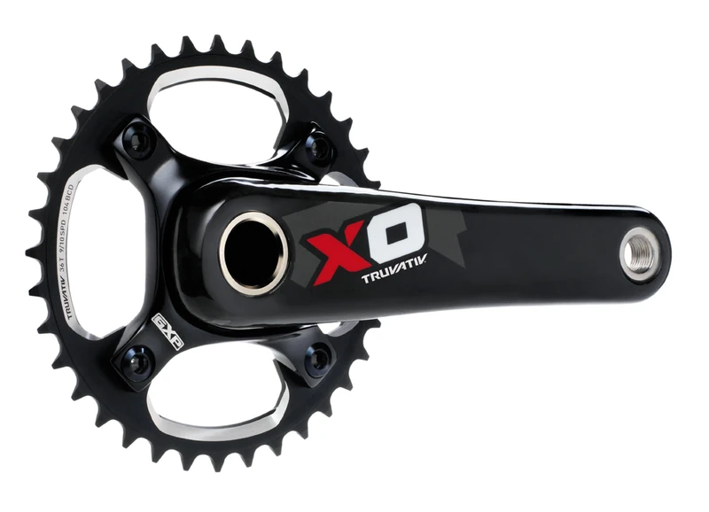 Truvativ Sram X0DH 1 x 10 Speed Shifting Technology 36T Chainset for GXP (Excludes Bottom Bracket) - 165 mm, Red