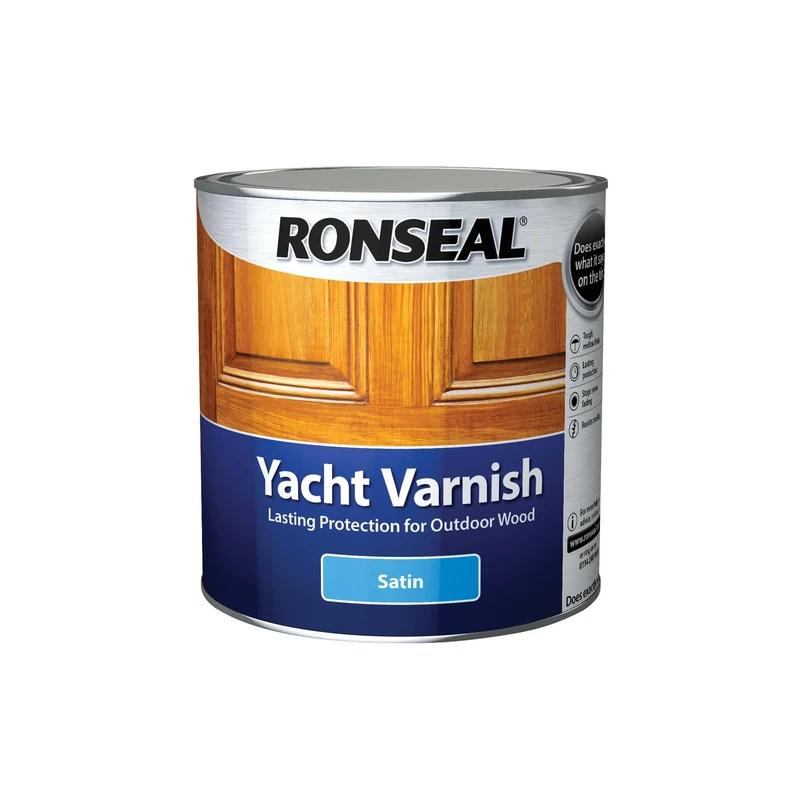 Ronseal YVS25L Exterior Yacht Varnish Satin 2.5 Litre