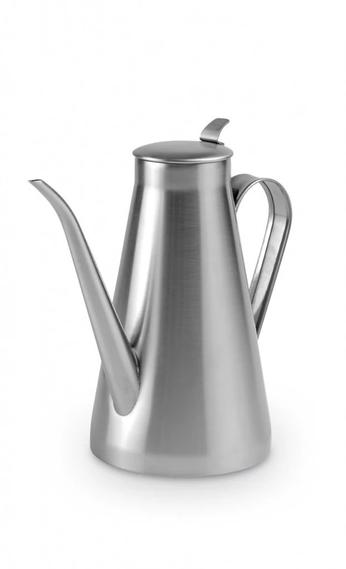 Braisogona Professional Stainless Steel Oil Server, 1 L, Silver