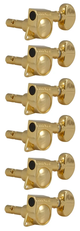 Grover 406G6 Mini Self Locking Rotomatic Tuner, 6-In-Line, Gold - Image 1