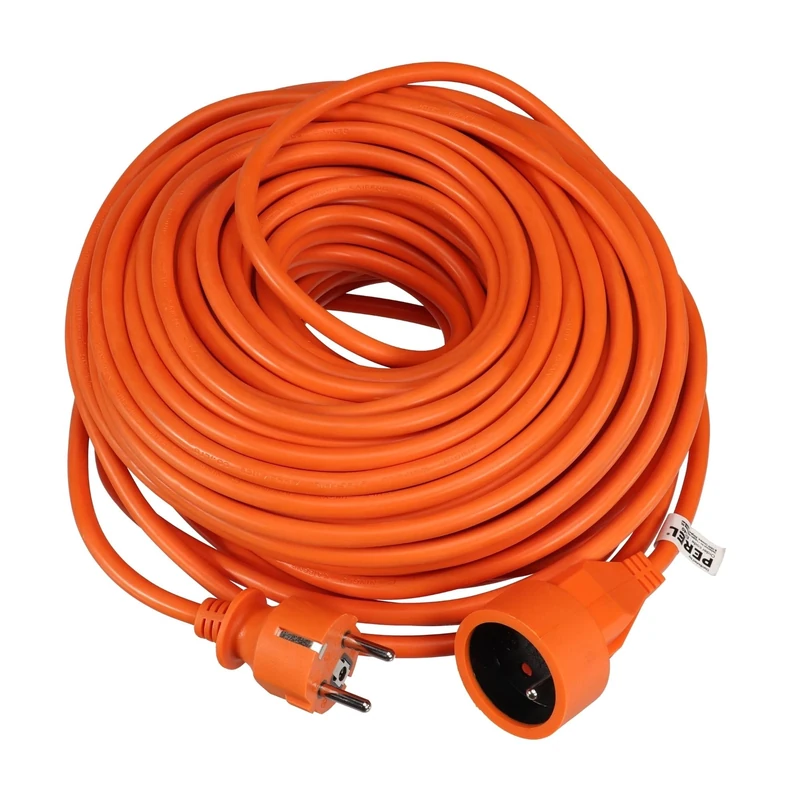 Waytex 51009 Extension Cable with Ground Wire, For indoor and outdoor use, 40 M, orange