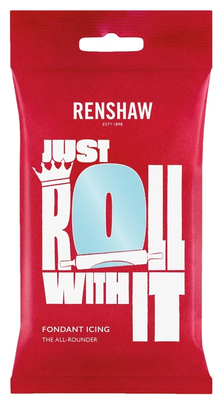 Renshaw Duck Egg Blue Just Roll Fondant Icing - 250g Ready to Roll