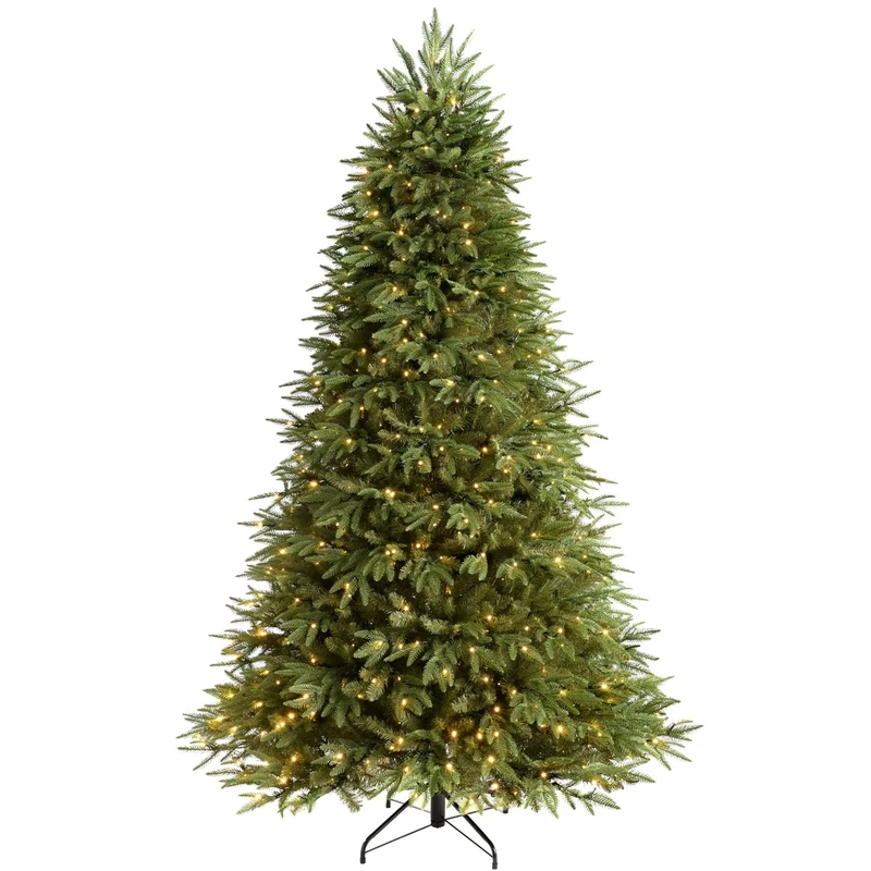 WeRChristmas Pre-Lit the Royal Fir Multi-Function Christmas Tree with 450-LED Lights, 6 feet/1.8 m - 112 x 112 x 180 cm, Green