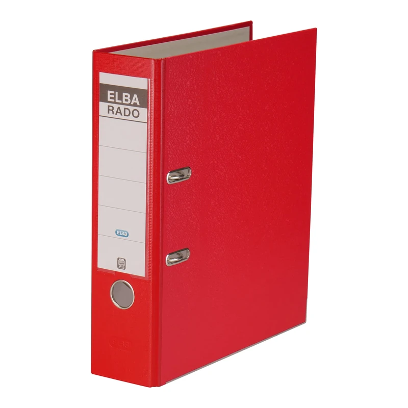 Elba Rado - Ring Binders (Red, Aluminium, Cardboard, White, A4)