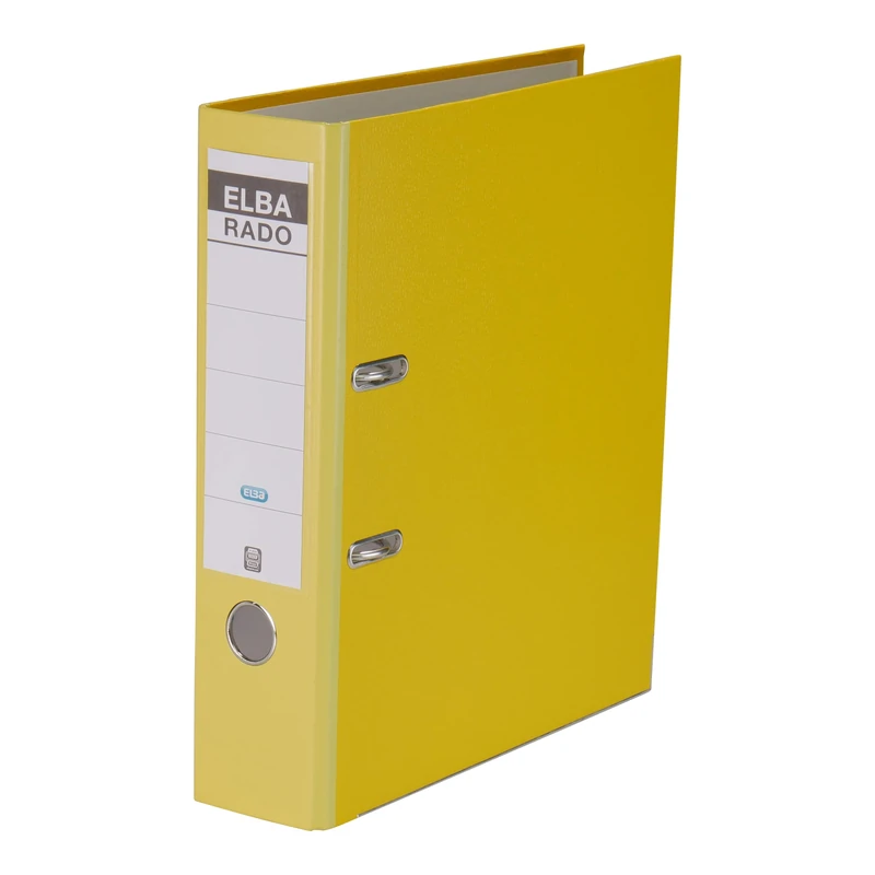 Elba Rado - ring binders (Yellow, Aluminium, Cardboard, White, A4)