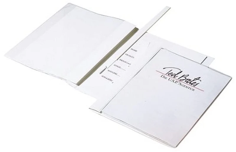 Durable Duraplus De Luxe 258902 Clear View Presentation Folder A4 - White (Pack of 25)