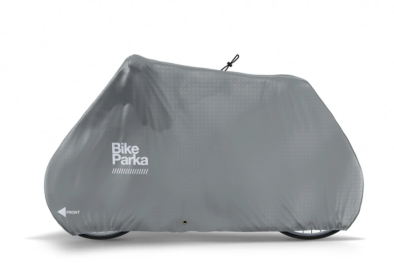 BikeParka STASH Waterproof Bicycle Cover - PAVEMENT Grey
