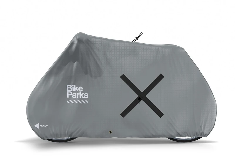 BikeParka URBAN Waterproof Bicycle Cover - PAVEMENT Grey