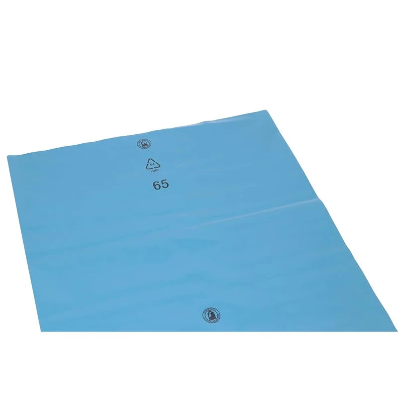 DEISS 90154 Bin Liners 240 L Extra Strong Pack of 100 Blue