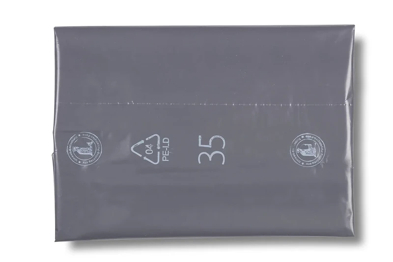 Large Bin Bags Deiss 320 L Grey Extra Strong Pack of 50