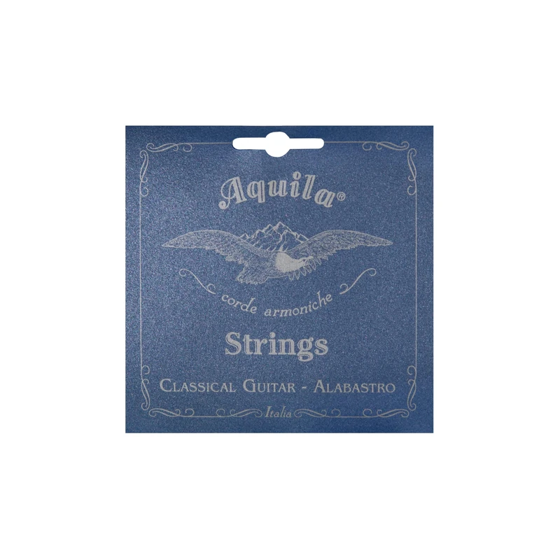 Aquila Alabastro 19C Set of Classical Guitar Strings (Normal Tension, Nylgut Material with Percussive Sound)