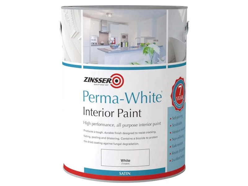 Zinsser Perma - White Satin 2.5 Litre White