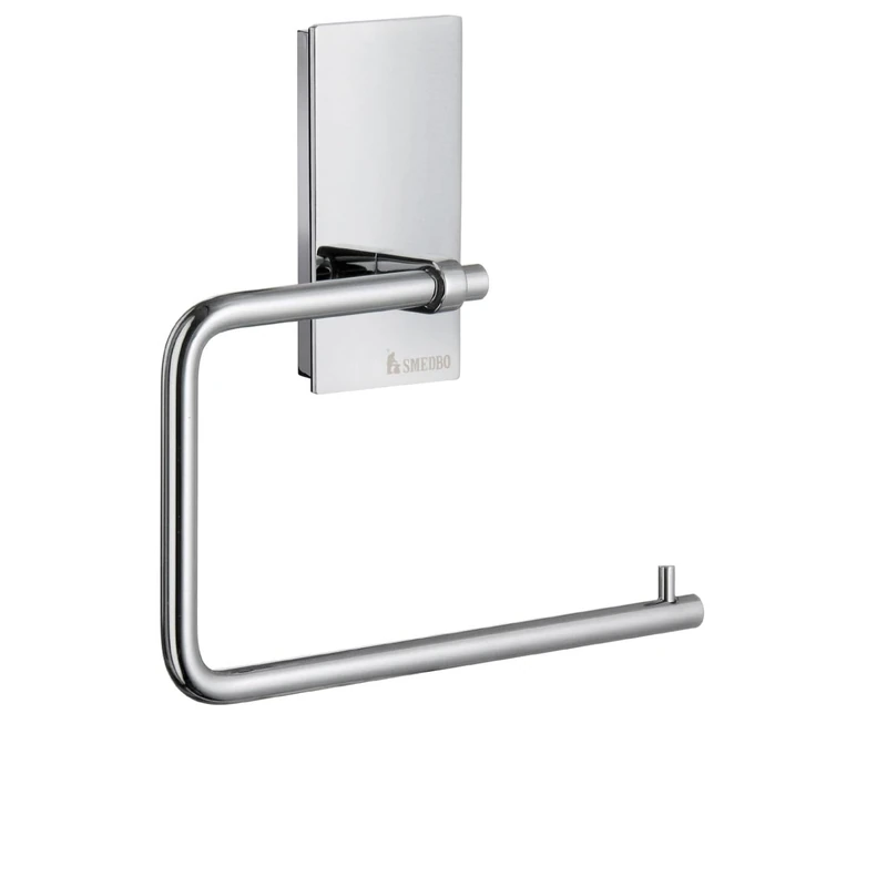 Smedbo "Pool" Toilet Roll Holder with Lid, Polished Chrome