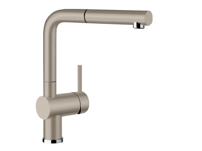 BLANCO LINUS-S – Kitchen Mixer Tap in SILGRANIT Look with Pull-out Spout – High Pressure – Brown – 520747