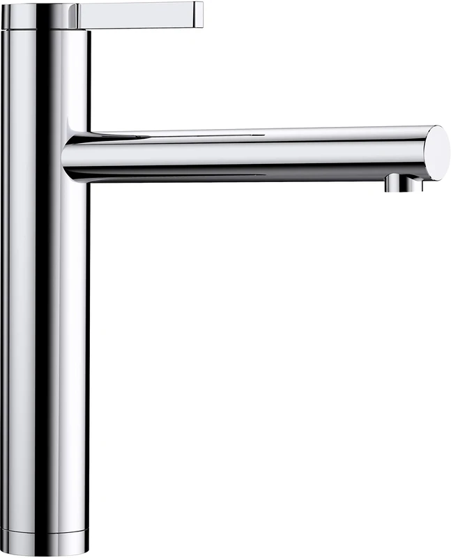 BLANCO LINEE | Kitchen Mixer tap in Chrome | High-Pressure | Non-Return Valve | Ceramic Cartridge | Assured Water Quality & Water-Saving | [4.6x24.8x28.2 cm]