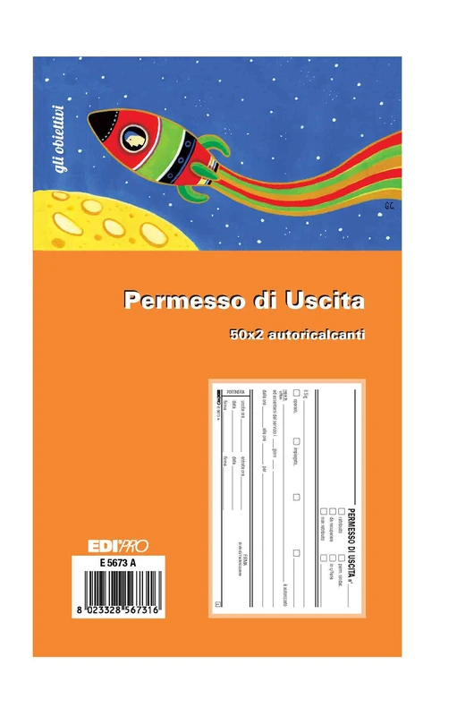 EdiPro CF10 PERMESSO USCITA Block 50 X 2RICH