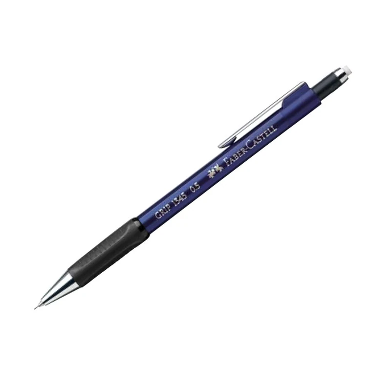 Faber-Castell Grip 1345 0.5mm Blue Metallic Mechanical Pencil - Box of 12, 134551