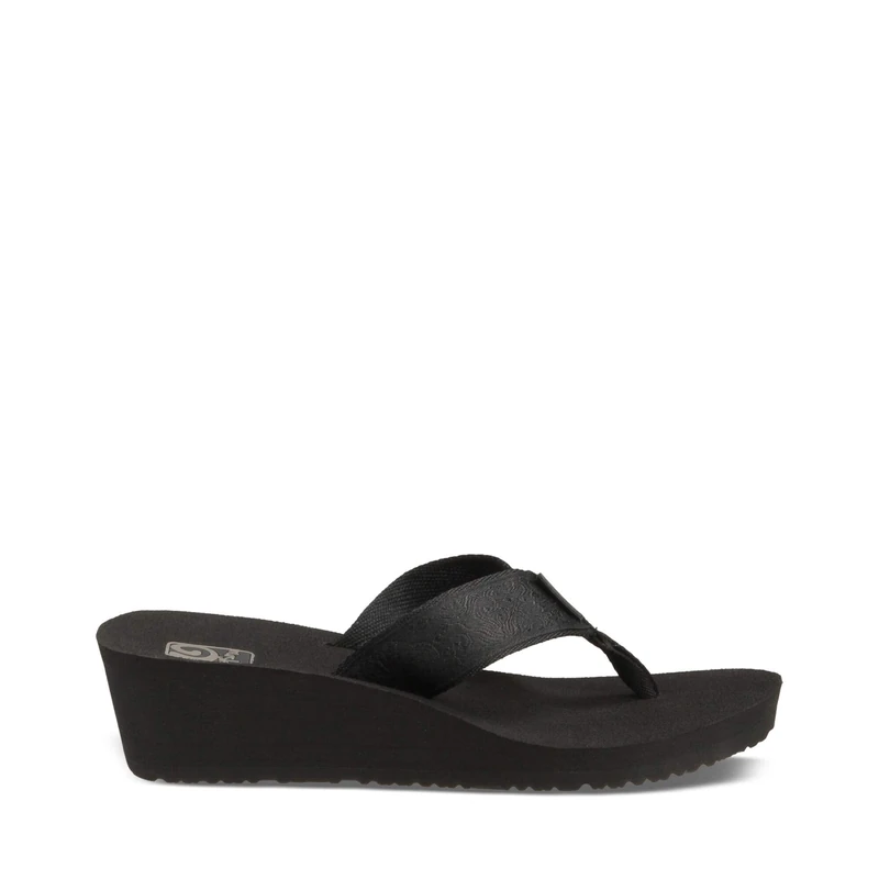 Teva Women's Mush Mandalyn Wedge 2-w flip Flop, Motif Black Out, 5 UK - Image 1