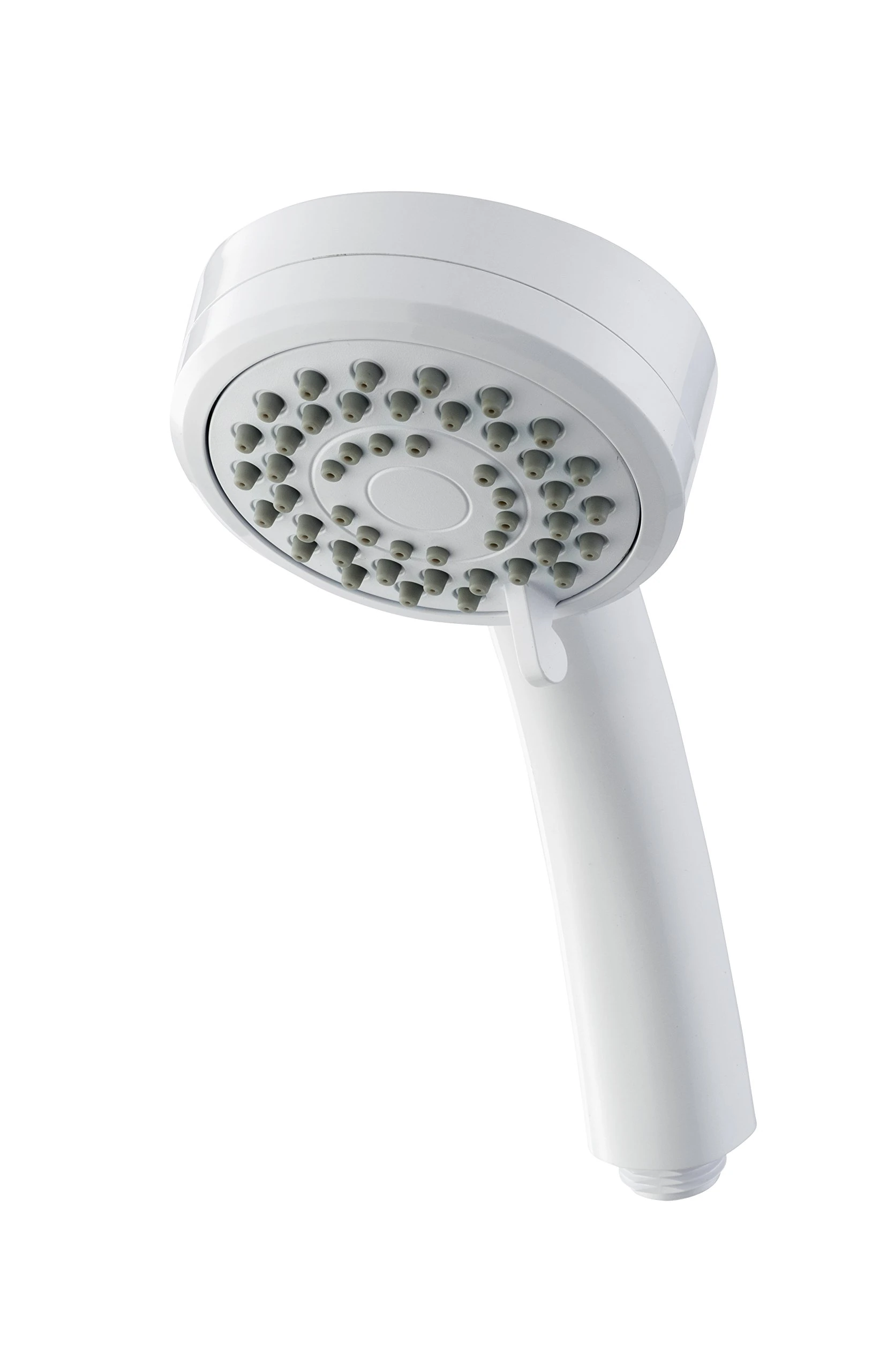 Triton Showers Showerhead | Bathroom Accessory | Water | 3 Spray Patterns | High Pressure Shower Heads | Lara | White Finish | Head Set | Shower Accessories