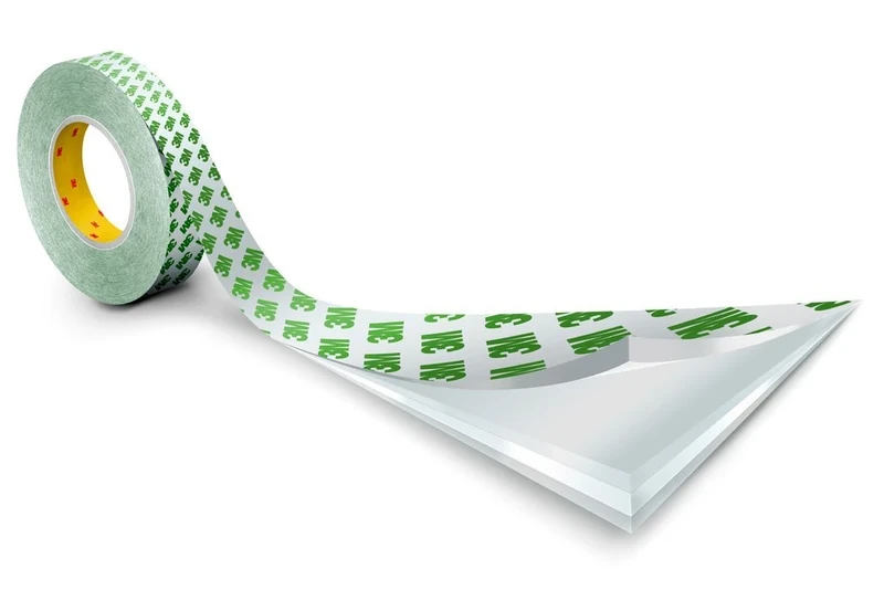 3M 9087 Double-Sided Tape with PVC Backing, White, 25 mm x 50 m 0.26 mm, Pack of 9