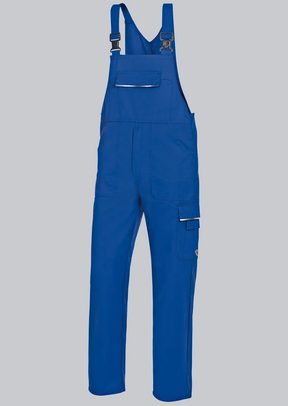 BP 1797-720-110-50n, Work trousers, with double waist button and elasticated back 305,00 g/m², Reinforced cotton night blue/anthracite, 34n