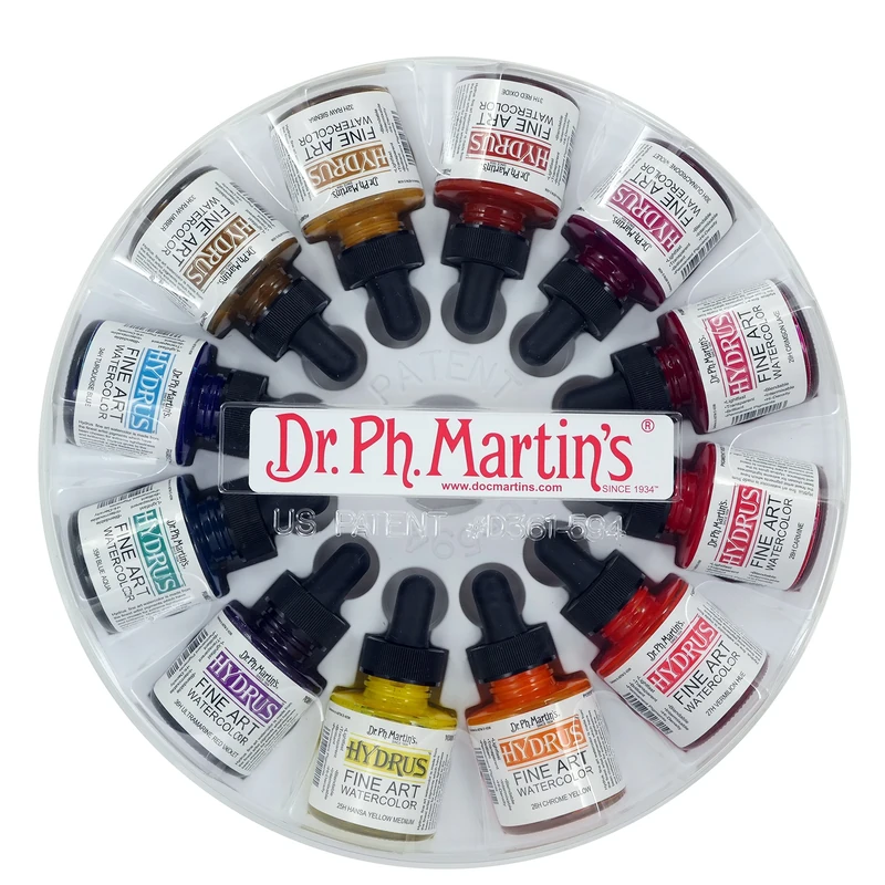 Dr. Ph. Martin's Hydrus Fine Art Watercolor, 1.0 oz, Set of 12 (Set 3)