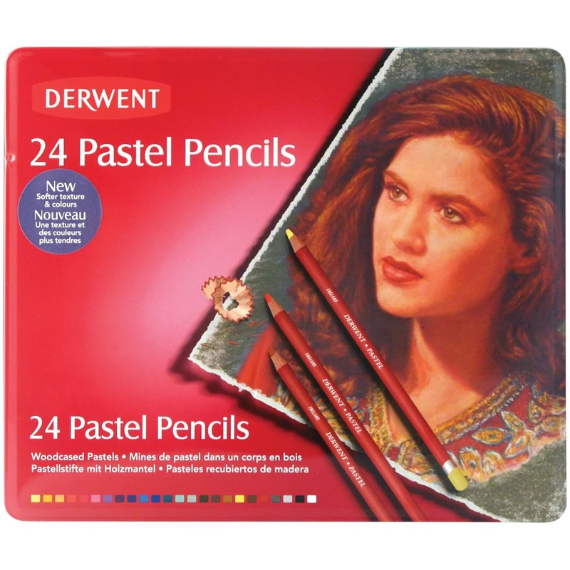 Derwent Pastel Pencil Tin, 24-Pack