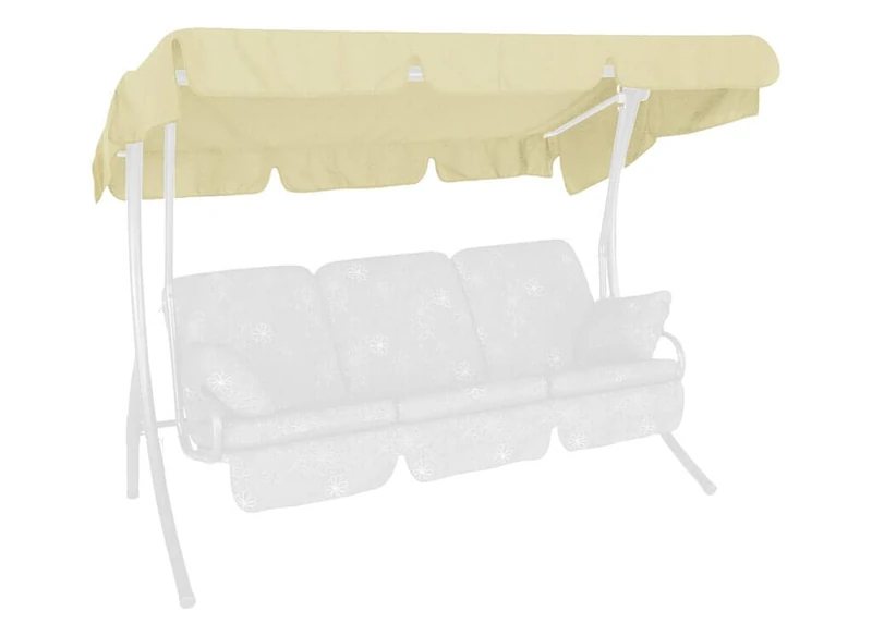 Angerer canopy for garden swing polyacrylic/polyester 210 x 145 cm, colour Ivory (swing not included)
