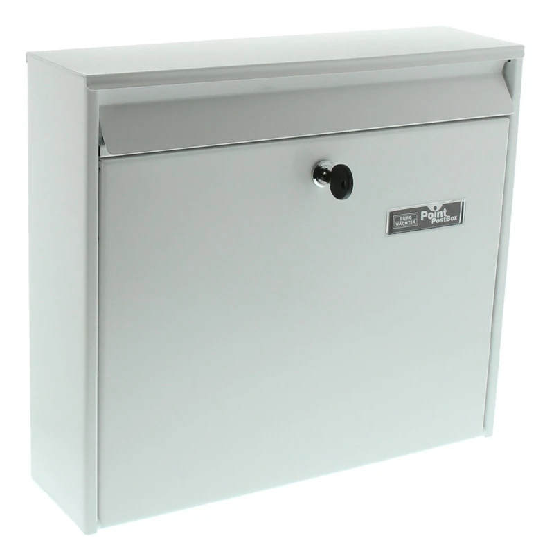 Burg-Wächter MAIL 5877 W Letterbox, Wall Mount, Alloy Steel, White