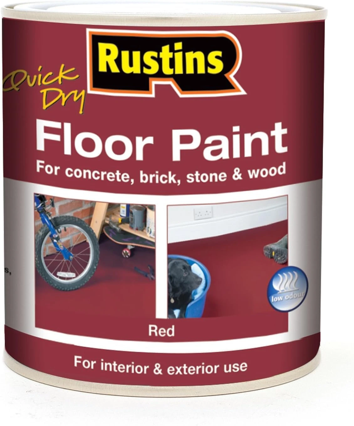 RUSTINS Quick Dry Floor Paint Red 2.5ltr
