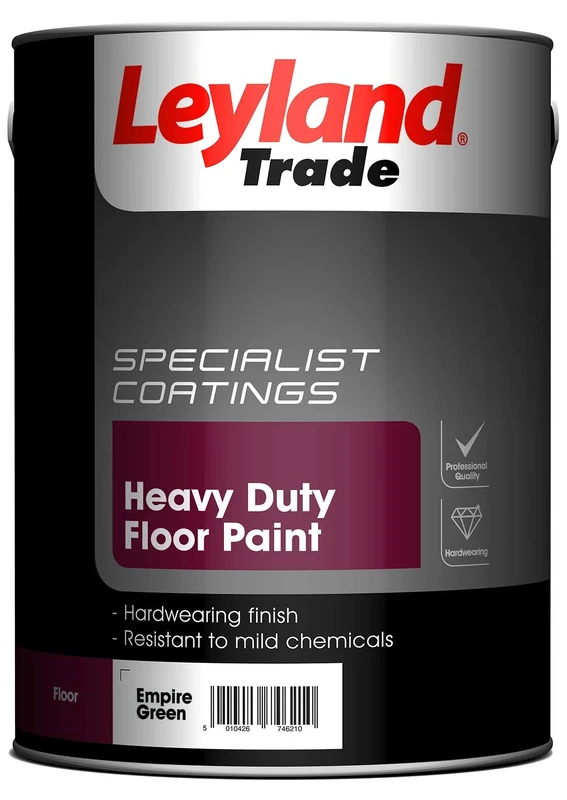 Leyland Trade Heavy Duty Floor Paint - Empire Green 5L