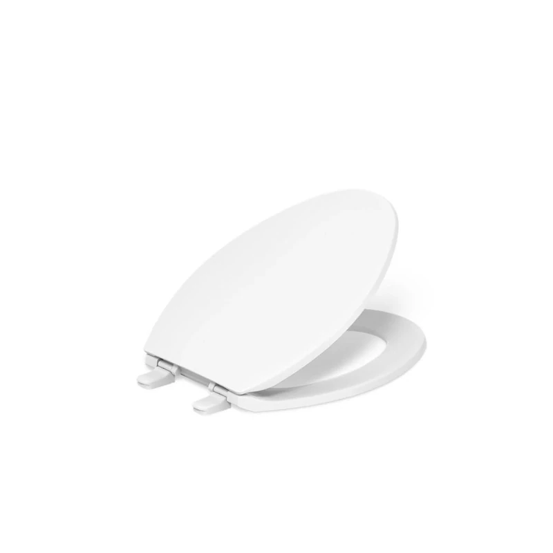 Kohler 4774-0 Brevia with Quick-Release Hinges, White, Elongated Toilet Seat