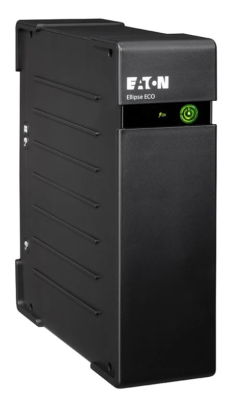 Eaton Serie Ellipse ECO UPS EL1200USBIEC – 1200VA 750W Off‑Line Power Backup, Energy‑Saving EcoControl, 8× IEC‑C13 Outlets with Battery & Surge Protection, USB & RJ45 Safeguards, Black (B0056PDKF6)