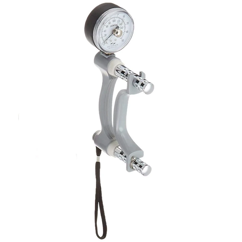 Jamar Hydraulic Hand Dynamometer – Lightweight, Adjustable Grip Strength Tester with Max Force Indicator – Measures PSI, Pounds, and Kilograms – Professional Hand Evaluation Tool – Stainless Steel - Image 1